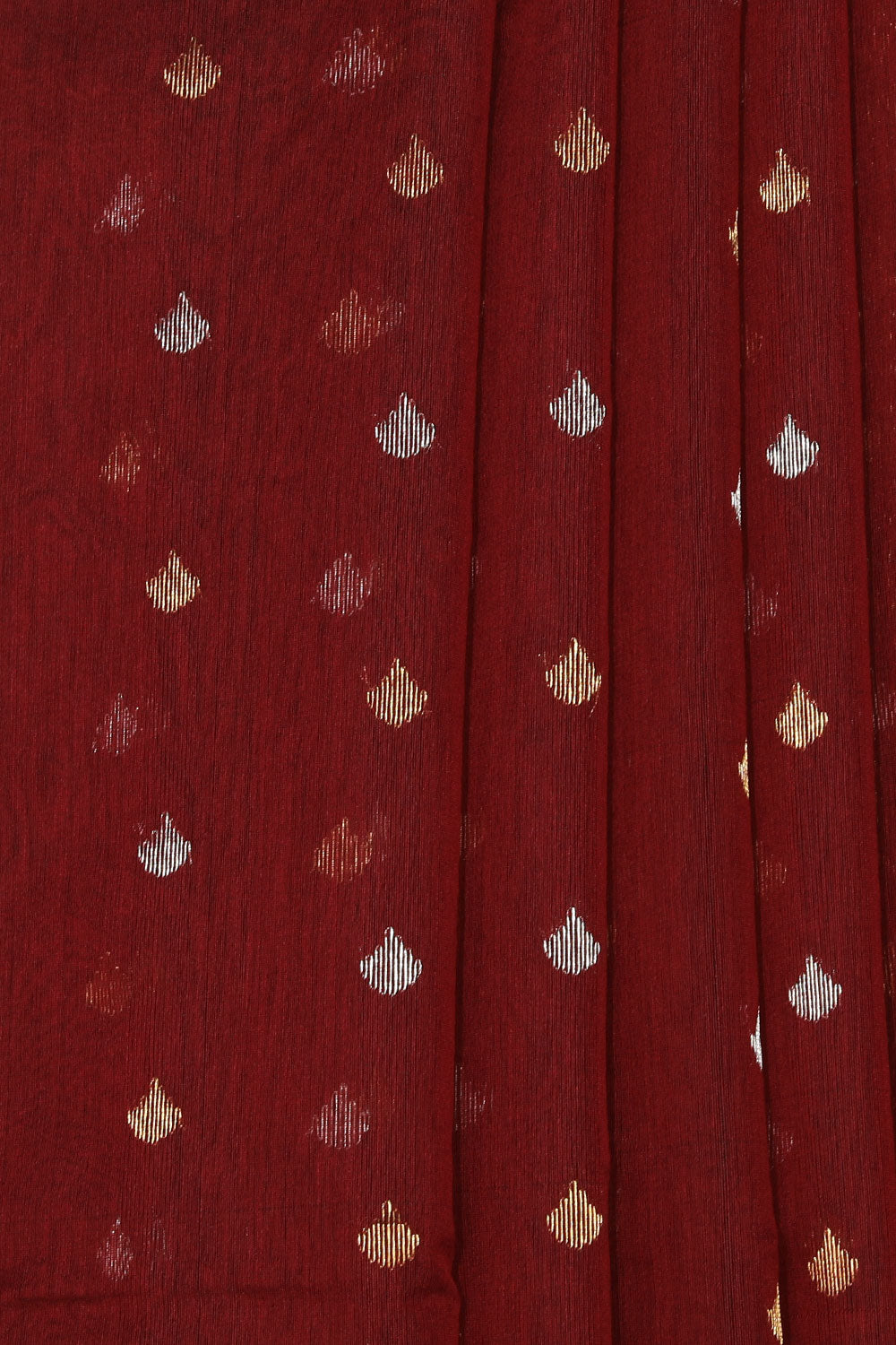 Image of Chanderi Maroon Saree